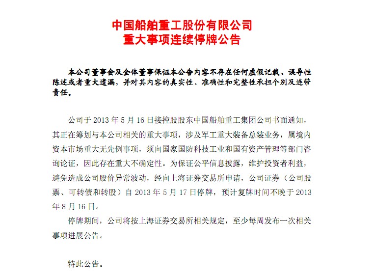 中國重工停牌最新公告,中國重工停牌最新公告詳解，如何獲取并解讀公告信息